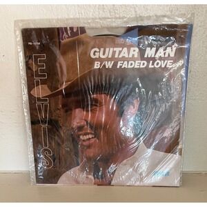 Elvis Presley Guitar Man Faded Love 7" Vinyl 45 RPM 1981 PB-12158 Excellant